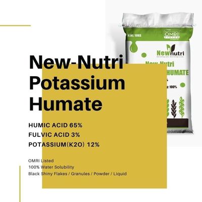 65% Humic Acid 4mm Flakes Natural Potassium Fertilizer